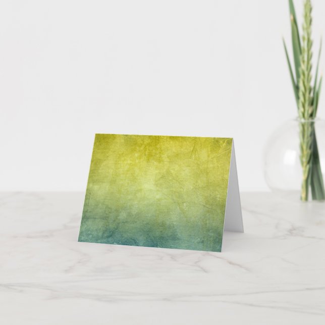 Grunge Colors - Yellow & Blue Card (Front)