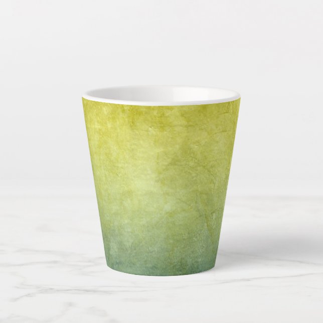 Grunge Colors - Yellow & Blue Latte Mug (Front)