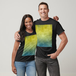 Grunge Colors - Yellow & Blue T-Shirt