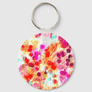 Grunge colour dot texture background key ring