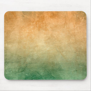 Grunge Colours - Orange & Green Mouse Pad