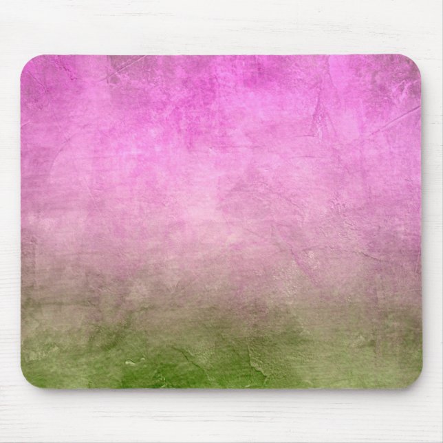 Grunge Colours - Pink & Green Mouse Pad (Front)