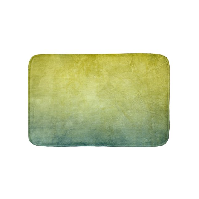 Grunge Colours - Yellow & Blue Bath Mat (Front)