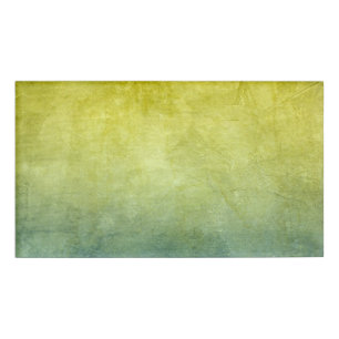 Grunge Colours - Yellow & Blue Name Tag