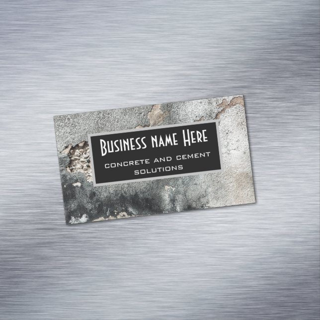 Grunge concrete texture 	Magnetic business card (In Situ)