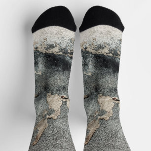 Grunge concrete texture socks