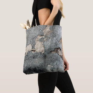 Grunge concrete texture tote bag