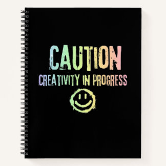 Grunge Creativity in Progress Artist Notebook
