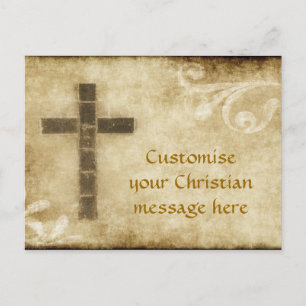 Grunge Cross #2 - Postcard Horizontal Paper