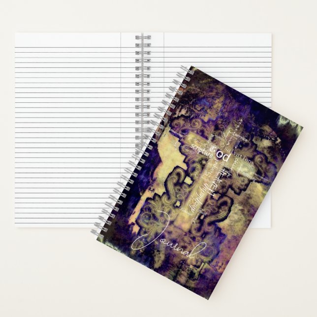 Grunge cross and words journal (Inside)
