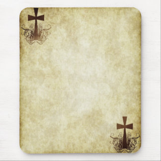 Grunge Crosses #4 - Corners Vertical Mouse Pad
