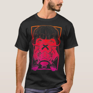 Grunge Cyber Edgy Punk Goth Vaporwave Aesthetic E T-Shirt