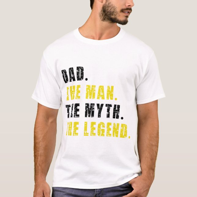 Grunge Dad The Man The Myth The Legend T-Shirt (Front)