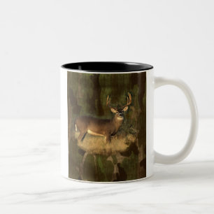 Grunge Deer And Camoflage Mug
