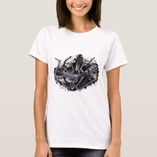 Grunge Demisexual Pride Graffiti Lightning T-Shirt