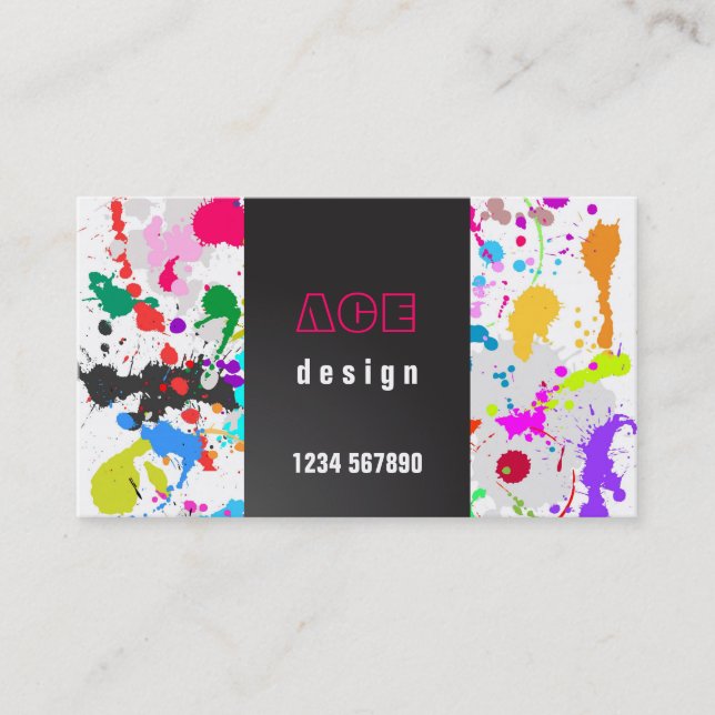 Grunge Design Business Card (Front)