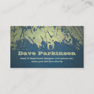 grunge design business card