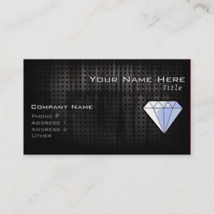 Grunge Diamond Business Card