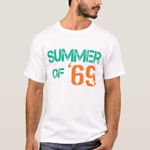 Grunge distressed Summer of '69 Basic Dark Tee
