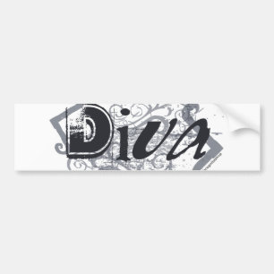 Grunge Diva Bumper Sticker