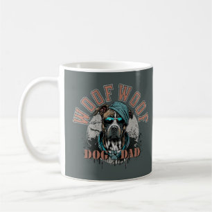 Grunge Dog Dad Coffee Mug