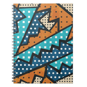 Grunge Effect Vintage Cloth Pattern Notebook