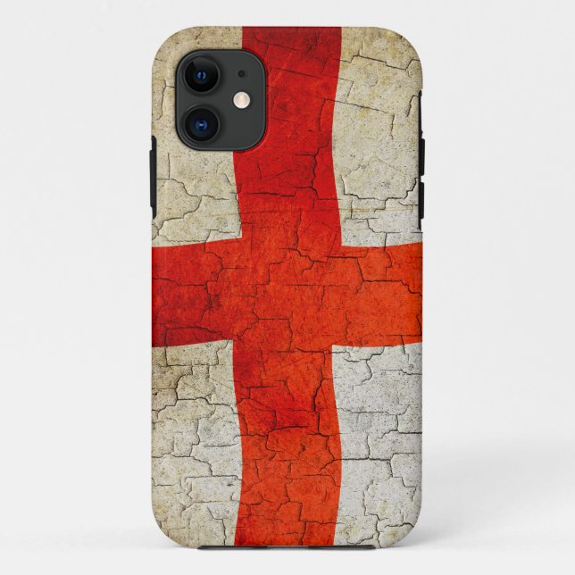 Grunge England flag Case-Mate iPhone Case (Back)