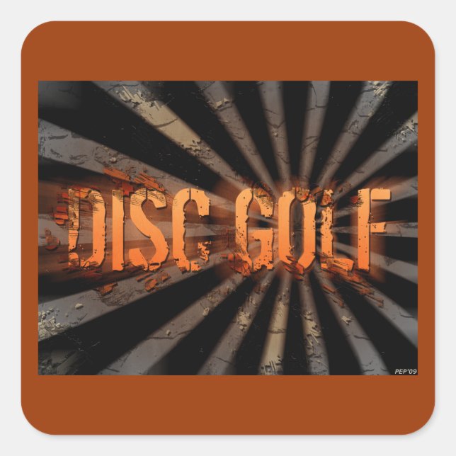 Grunge Explosion Square Sticker (Front)