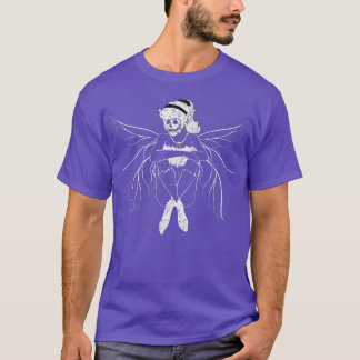 Grunge Fairycore Goth Forest Fairy Skeleton  T-Shirt