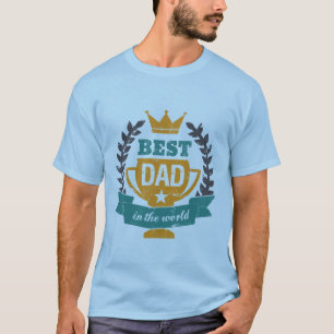 Grunge Father's Day T shirt Best Dad In the World