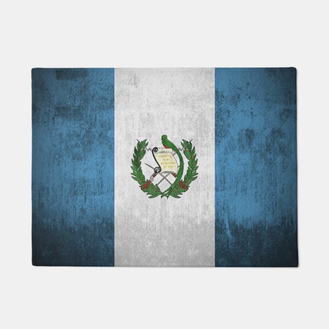 Grunge Flag Of Guatemala Doormat (Front)