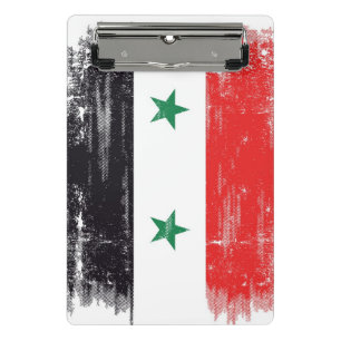 Grunge Flag of Syria. Mini Clipboard
