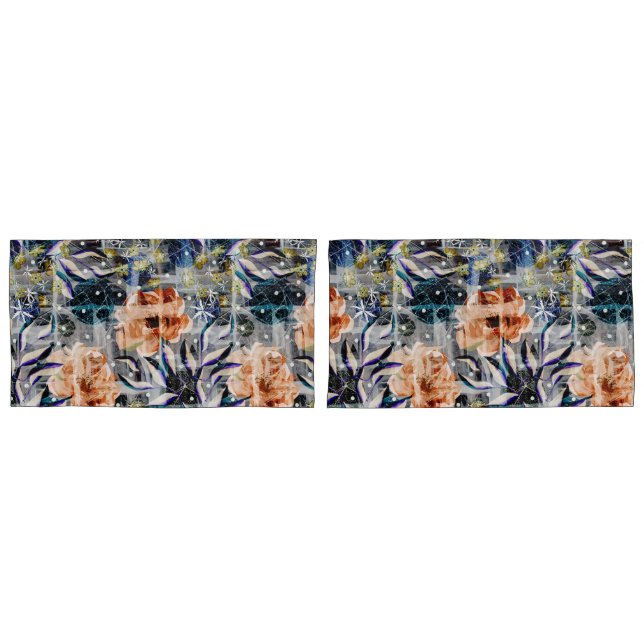 Grunge flower arrangement. pillowcase (Front-Set)