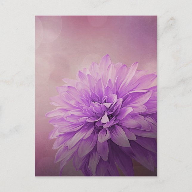 Grunge Flower texture Magnet Postcard (Front)
