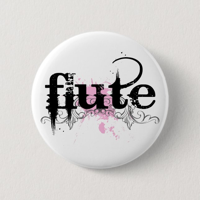 Grunge Flute Music Button (Front)