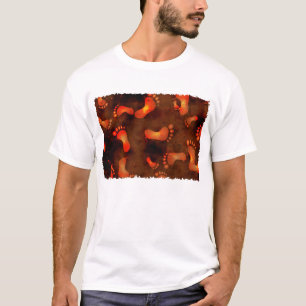 Grunge Footprints T-Shirt