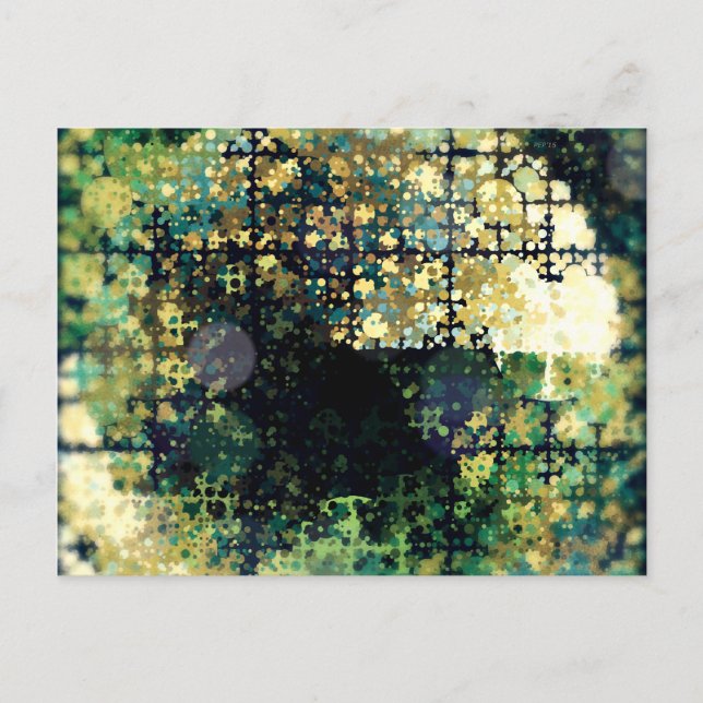 Grunge Geometric Abstract 1 Postcard (Front)