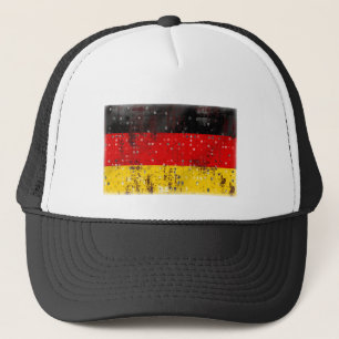 Grunge German flag Trucker Hat