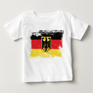 Grunge Germany Flag Baby T-Shirt