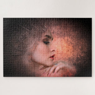 Grunge Girl Jigsaw Puzzle