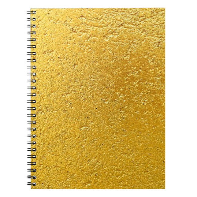 Grunge gold or foil background and textureabstract notebook (Front)
