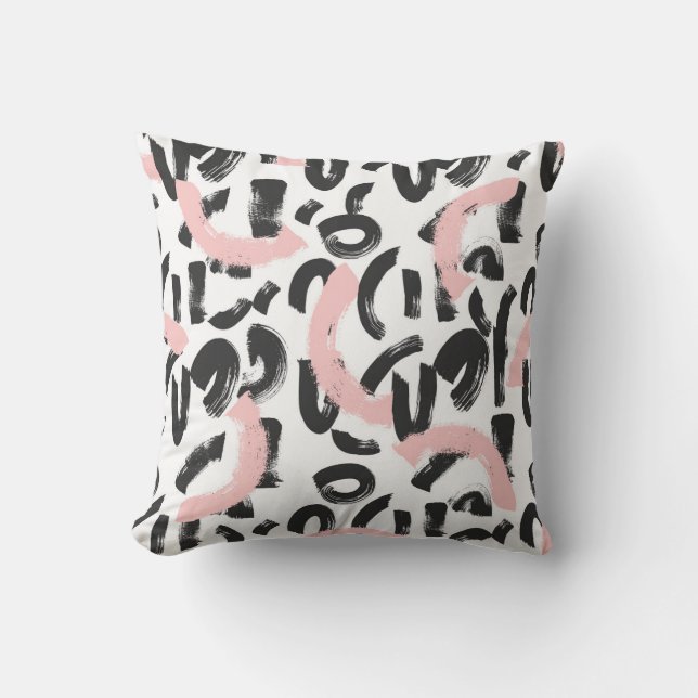Grunge graffiti: art brush strokes. cushion (Front)