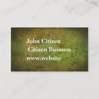 Grunge green leather look texture business card