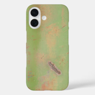 Grunge Green Metal Weld Photograph iPhone 16 Case