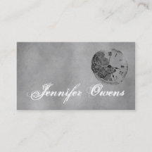 Grunge Grey Clock Personal