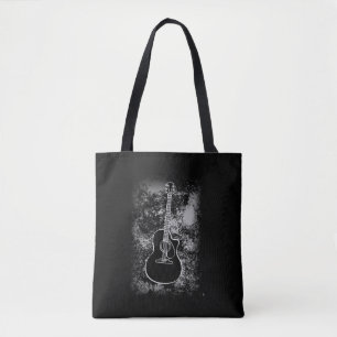 Grunge Guitar Graphic Guitarist Rock Musician Jazz Tote Bag