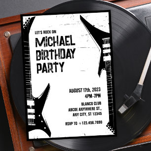Grunge Guitar Invitation