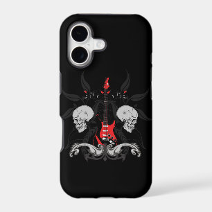 Grunge Guitar Skulls iPhone4 iPhone Case