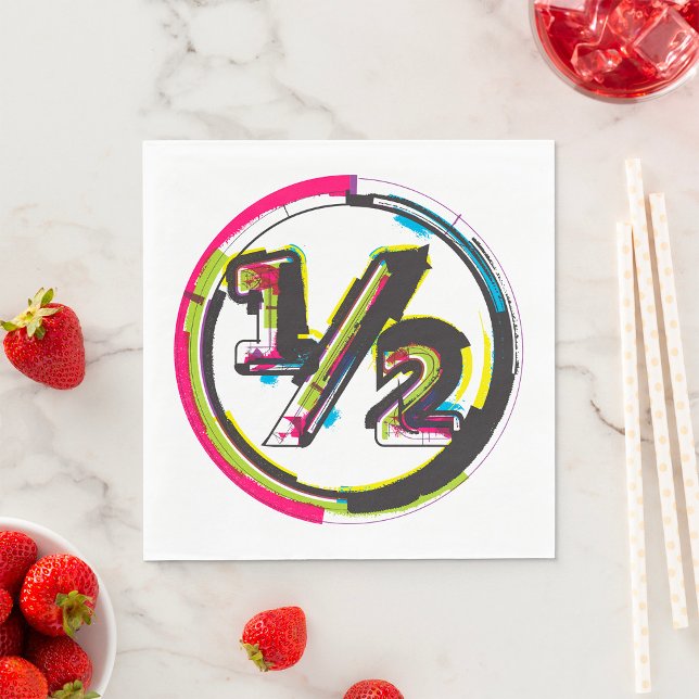 Grunge Half Symbol Napkins (Creator Uploaded)