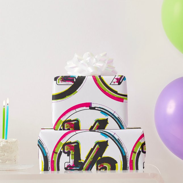 Grunge Half Symbol Wrapping Paper (Creator Uploaded)